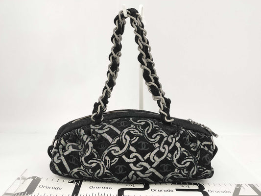 CHANEL CHANEL Fabric Chain Handbag Handbag
