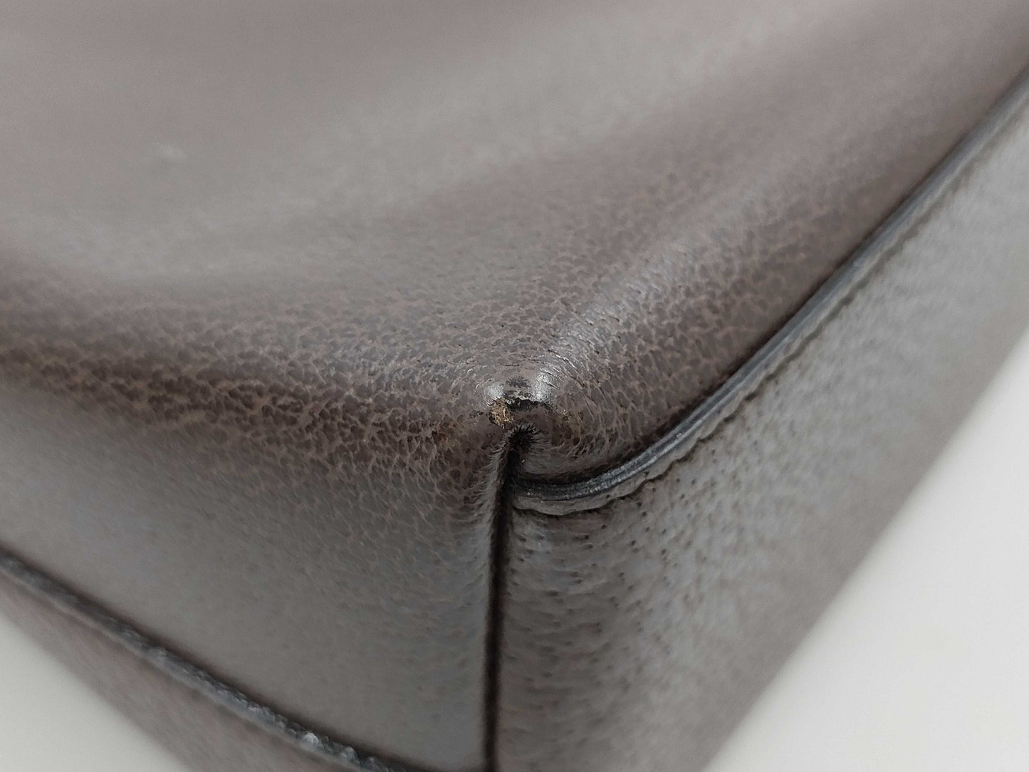 GUCCI Bamboo Leather Handbag
