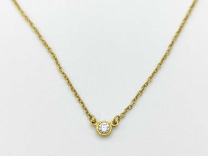 Tiffany & Co. By the Yard 1PD YG 750 1.8g Necklace 