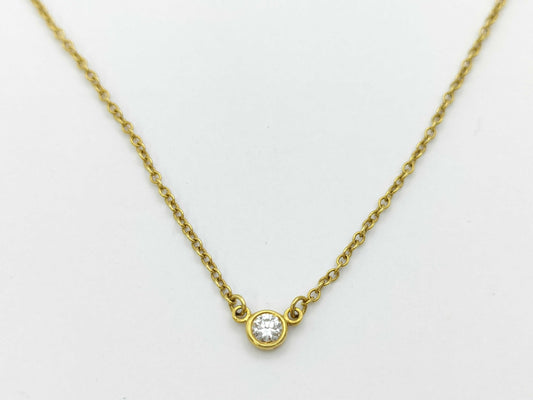 Tiffany & Co. By the Yard 1PD YG 750 1.8g Necklace 