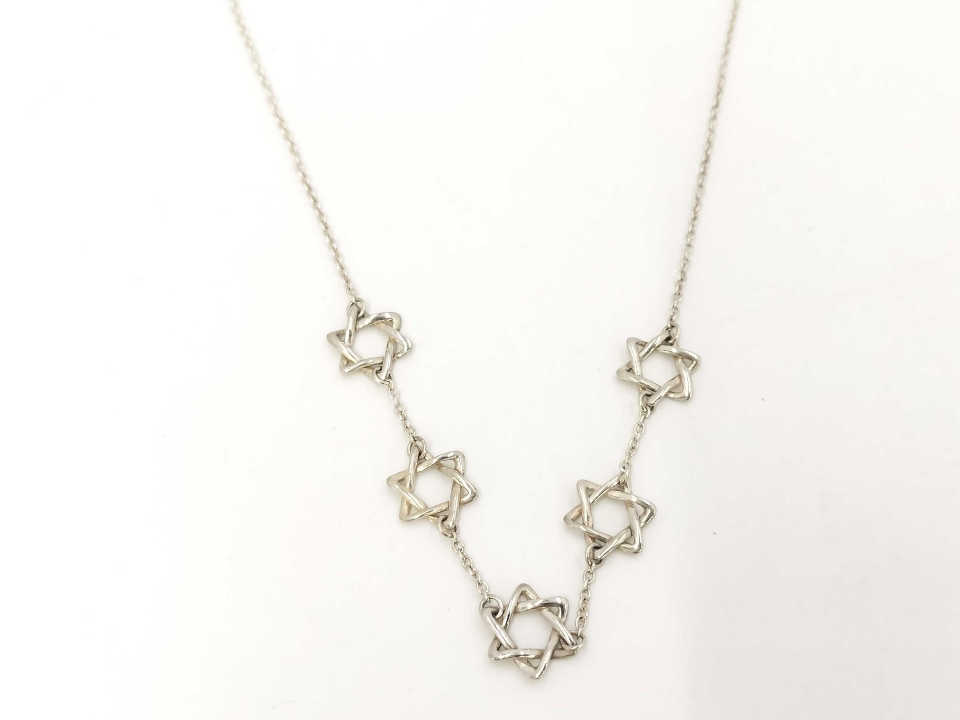 Tiffany & Co. Tiffany Star of David Necklace, Ag925, 4.2g