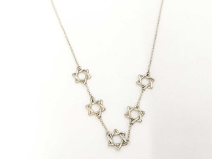 Tiffany & Co. Tiffany Star of David Necklace, Ag925, 4.2g