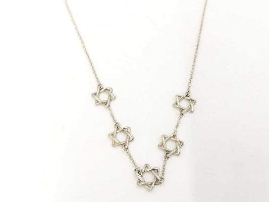 Tiffany & Co. Tiffany Star of David Necklace, Ag925, 4.2g