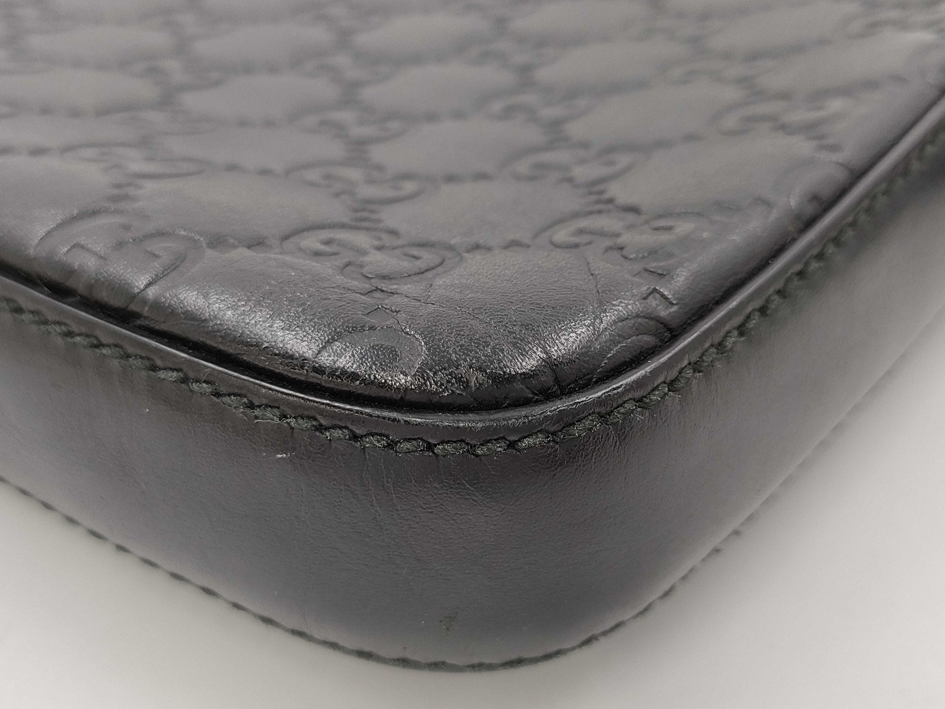 GUCCI Guccissima Gucci Shoulder Bag Black/Guccissima 406408 Shoulder Bag