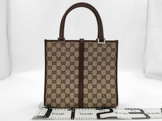 GUCCI Jackie Handbag Brown/GG Canvas 002・1065 Handbag