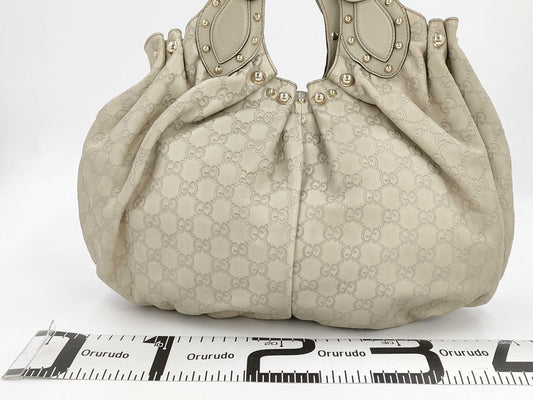 GUCCI Handbag Beige/Guccissima 203624 Handbag