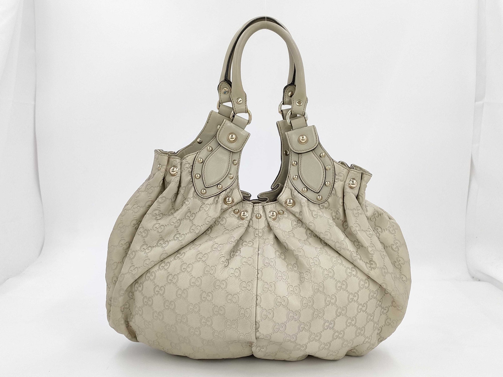 GUCCI Handbag Beige/Guccissima 203624 Handbag