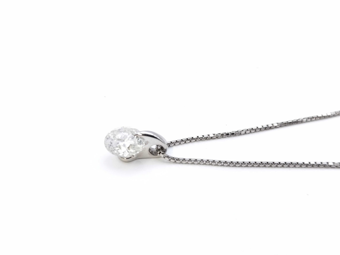 D1.012ct PT900/PT850 4.0g Necklace 