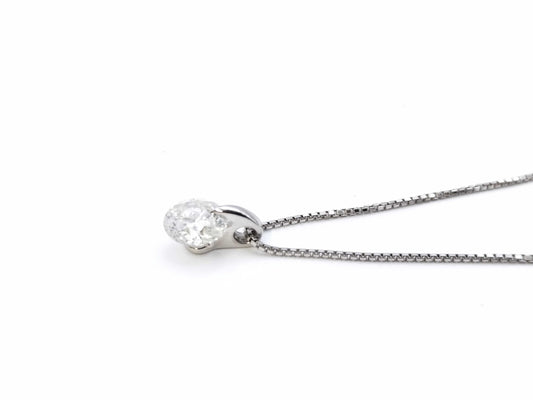 D1.012ct PT900/PT850 4.0g Necklace 