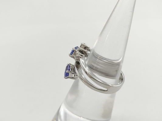 TZ 0.95ct D 0.26ct K18WG 6.5g Earrings 