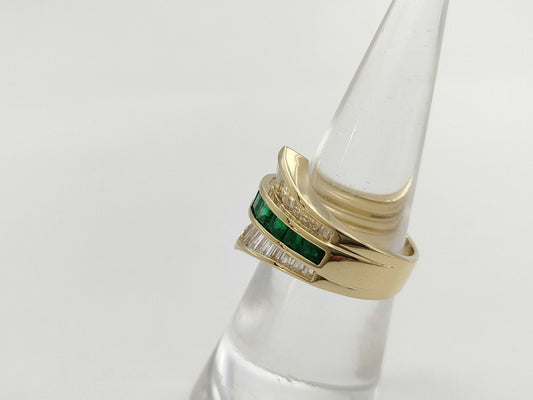 E1.24ct D1.53ct K18 7.7g Ring 