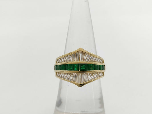 E1.24ct D1.53ct K18 7.7g Ring 