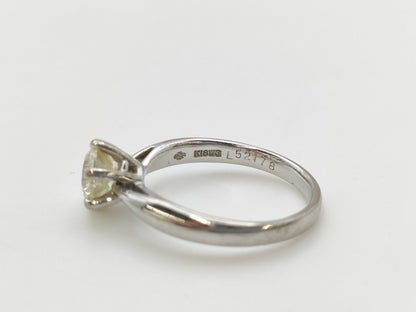 D1.04ct K18WG 3.6g Ring 