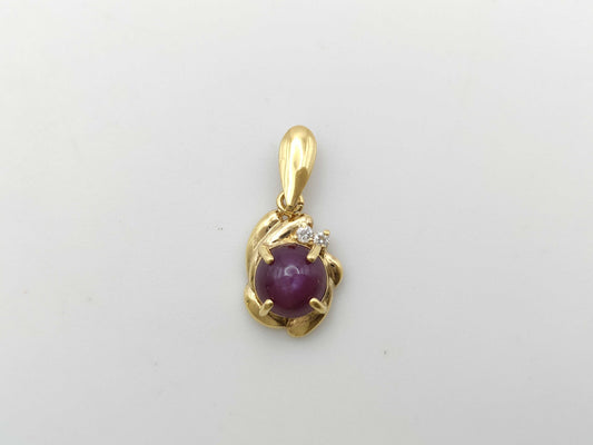 SR 2.06ct D 0.04ct K18 2.0g Pendant Top 