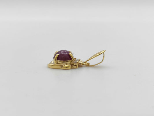 SR 2.06ct D 0.04ct K18 2.0g Pendant Top 