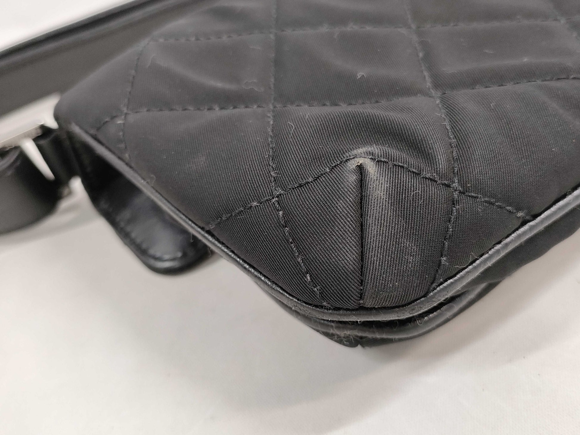 CHANEL 2.55 Nylon Shoulder Bag 