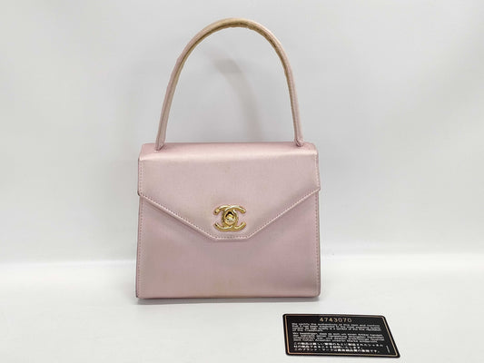 CHANEL Satin Handbag Handbag