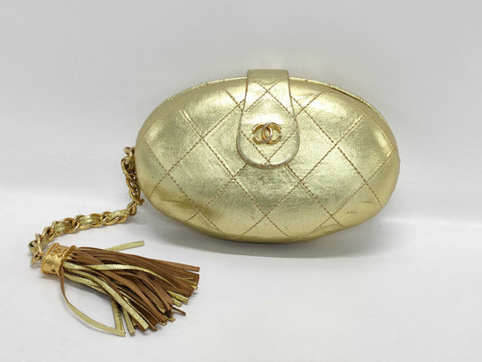 CHANEL Fringe Clutch Bag Clutch Bag