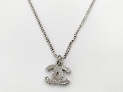 CHANEL Rhinestone Necklace Necklace