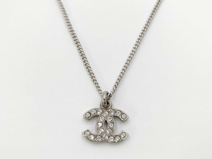 CHANEL Rhinestone Necklace Necklace