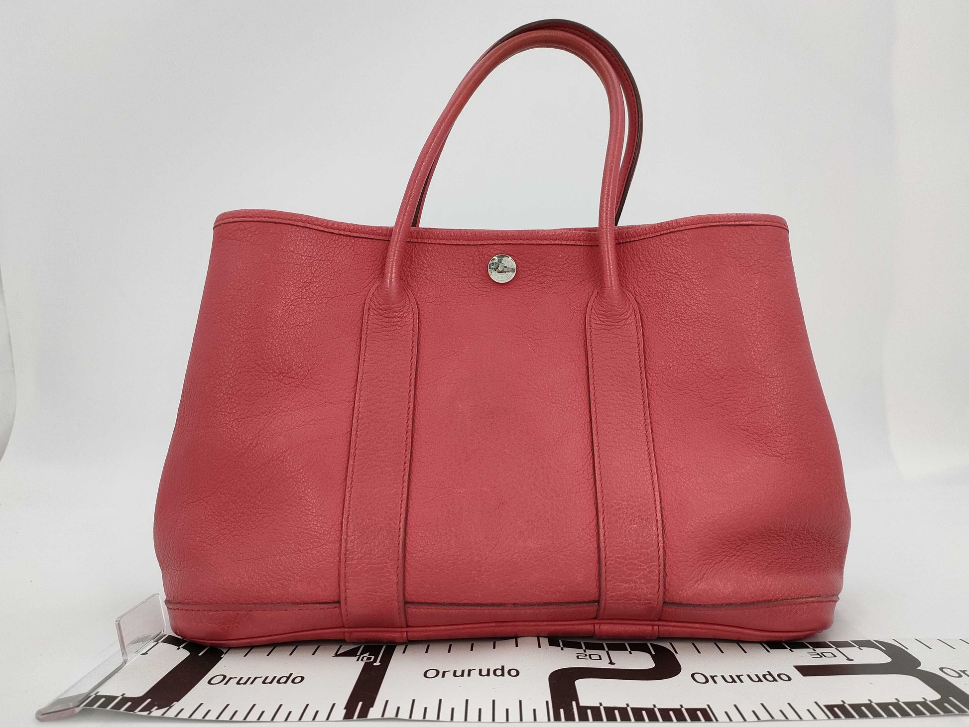 HERMES Garden Party TPM Negonda Bougainvillea Handbag with O Stamp