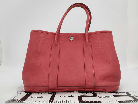 HERMES Garden Party TPM Negonda Bougainvillea Handbag with O Stamp