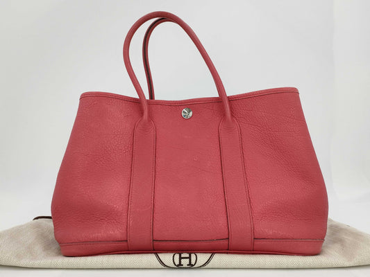 HERMES Garden Party TPM Negonda Bougainvillea Handbag with O Stamp
