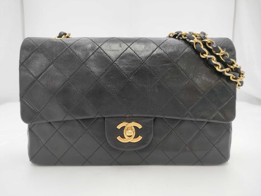 CHANEL Shoulder Bag W Flap Black