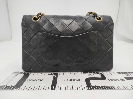 CHANEL Shoulder Bag W Flap Black