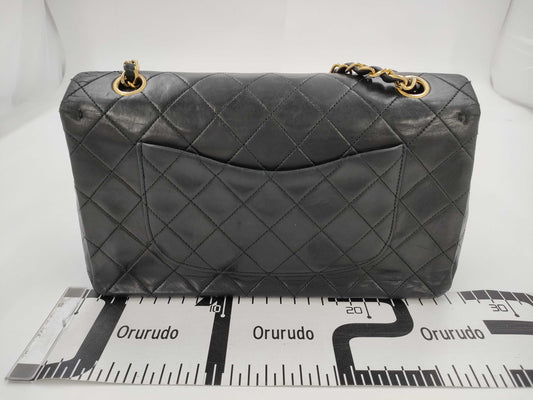 CHANEL Shoulder Bag W Flap Black