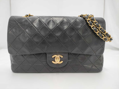 CHANEL Shoulder Bag W Flap Black
