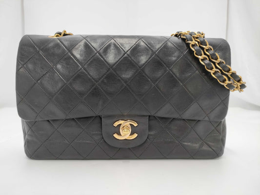 CHANEL Shoulder Bag W Flap Black