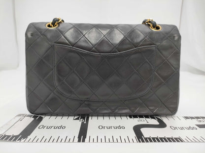 CHANEL Shoulder Bag W Flap Black