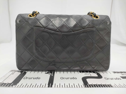 CHANEL Shoulder Bag W Flap Black