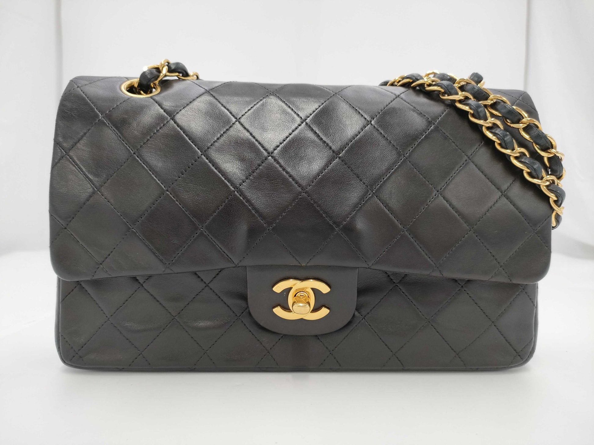 CHANEL Shoulder Bag W Flap Black