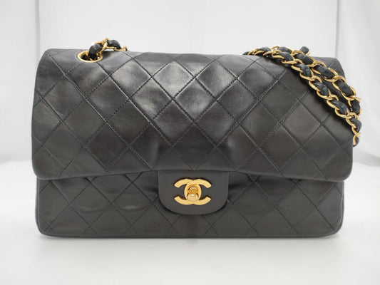 CHANEL Shoulder Bag W Flap Black