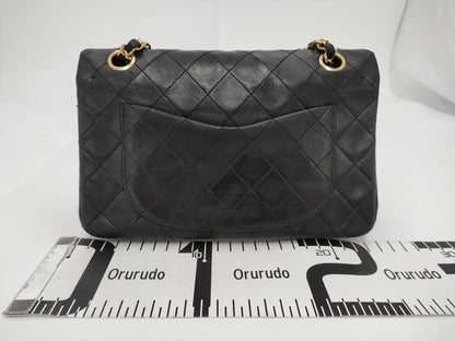 CHANEL Shoulder Bag W Flap Black