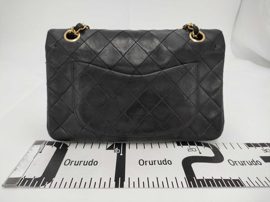 CHANEL Shoulder Bag W Flap Black