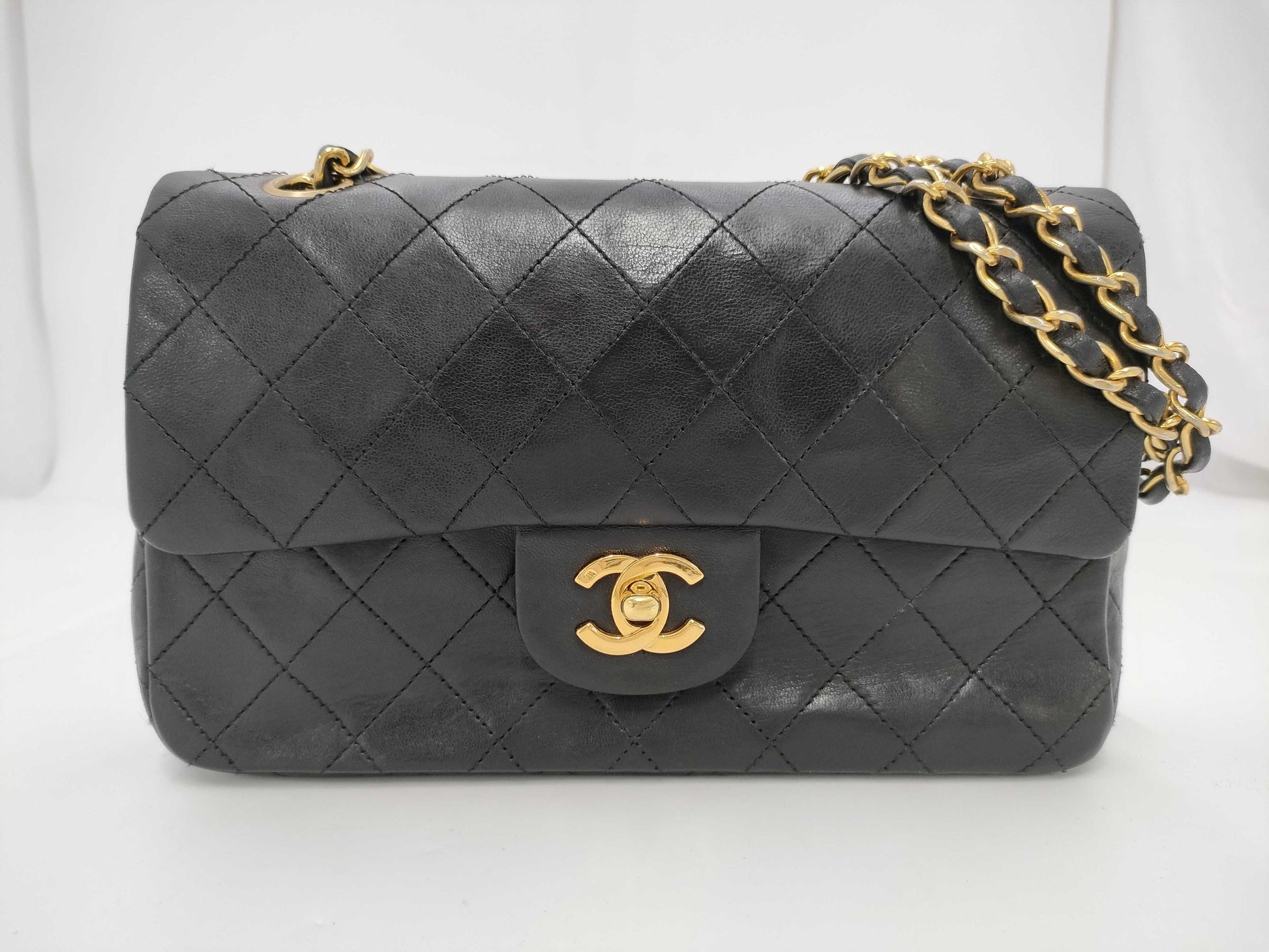 CHANEL Shoulder Bag W Flap Black