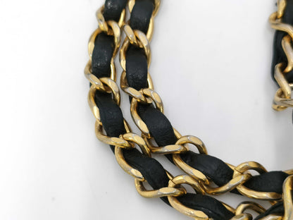 CHANEL Shoulder Bag W Flap Black