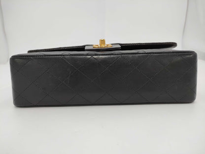CHANEL Shoulder Bag W Flap Black