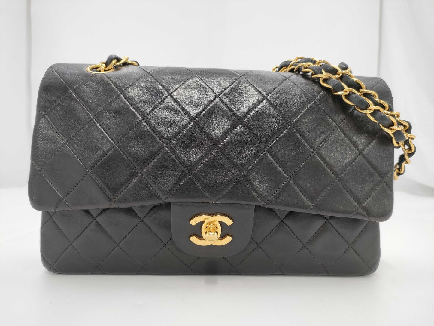 CHANEL Shoulder Bag W Flap Black