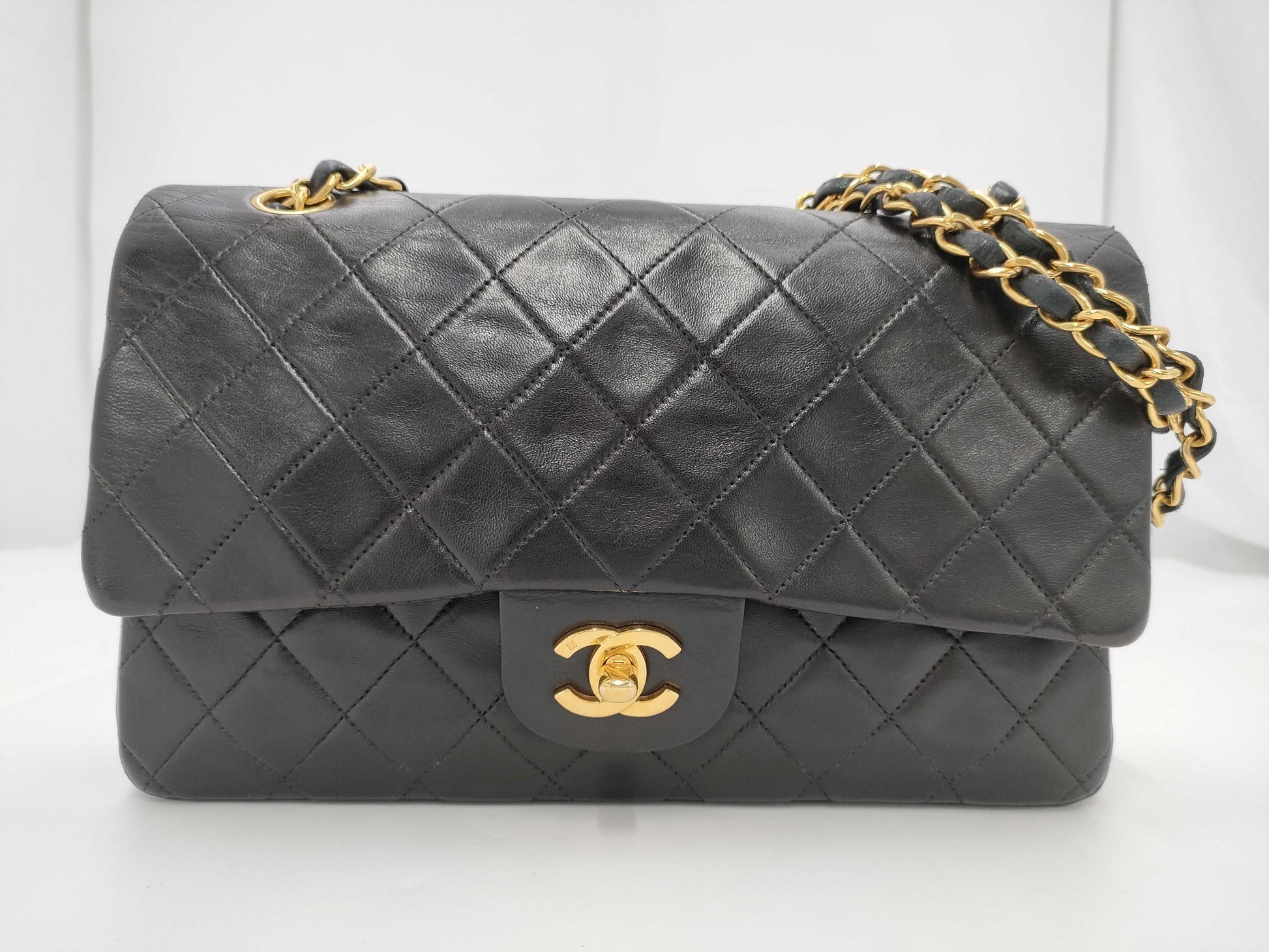 CHANEL Shoulder Bag W Flap Black