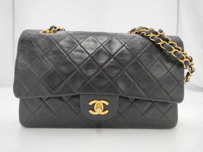 CHANEL Shoulder Bag W Flap Black