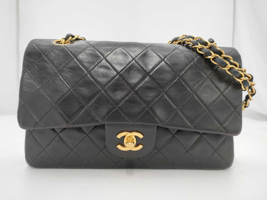 CHANEL Shoulder Bag W Flap Black