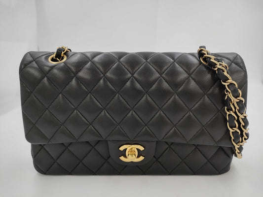 CHANEL Shoulder Bag W Flap Black