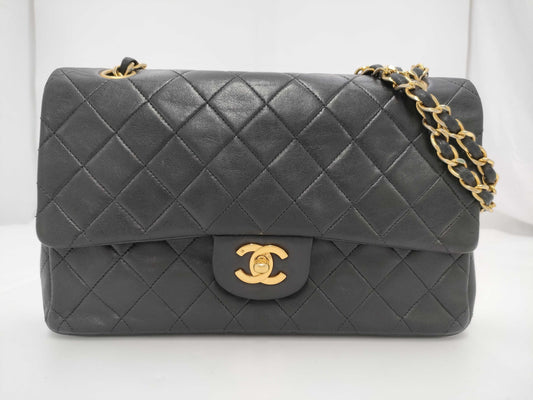 CHANEL Shoulder Bag W Flap Black