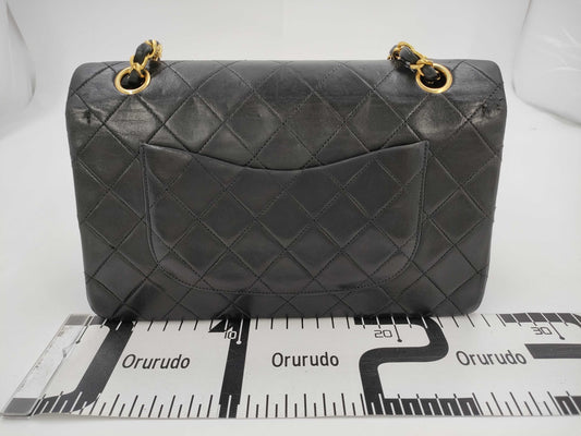 CHANEL Shoulder Bag W Flap Black