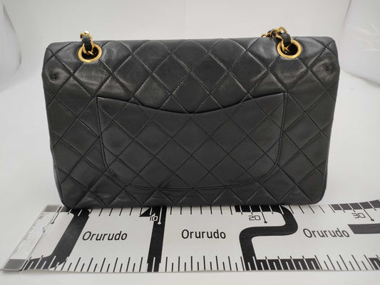 CHANEL Shoulder Bag W Flap Black