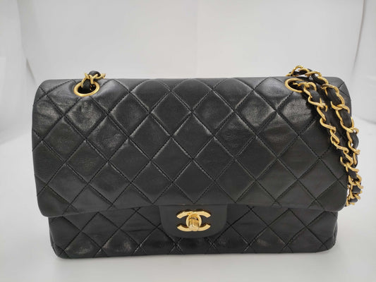 CHANEL Shoulder Bag W Flap Black